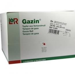 GAZIN Tupfer pflaum.steril 2+2 Schutzr.o.RK 100 St.