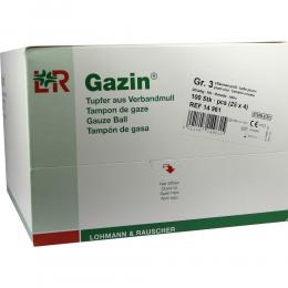 GAZIN Tupfer pflaum.steril 2+2 Schutzr.o.RK 100 St Tupfer