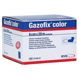 GAZOFIX color Fixierbinde kohäsiv 6 cmx20 m blau 1 St Binden