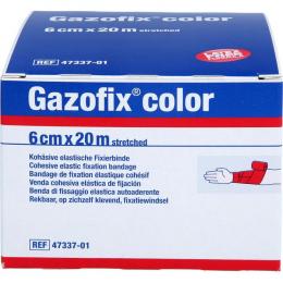 GAZOFIX color Fixierbinde kohäsiv 6 cmx20 m pink 1 St.