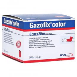 GAZOFIX color Fixierbinde kohäsiv 6 cmx20 m pink 1 St Binden