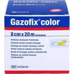 GAZOFIX color Fixierbinde kohäsiv 8 cmx20 m gelb 1 St.