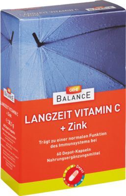 GEHE BALANCE Langzeit Vit.C+Zink depot Retardkaps. 38,1 g