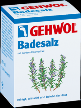 GEHWOL Rosmarin Badesalz Portionsbeutel 10X25 g