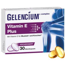 GELENCIUM Vitamin E Plus hochdos.m.Vit.D Weichkps. 30 St.