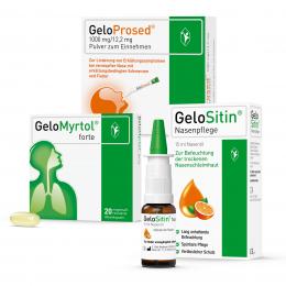 GELOMYRTOL f. Kaps.20 St. + GELOPROSED Pul.+ GELOSITIN Spray