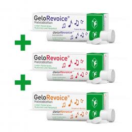 GELOREVOICE Halstabletten Mix 3 x 20 St. (Kirsch-, Cassis- und Grapefruit-Menthol)