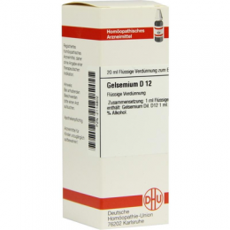 GELSEMIUM D 12 Dilution 20 ml