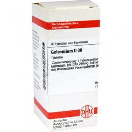 GELSEMIUM D 30 Tabletten 80 St