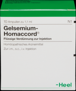 GELSEMIUM HOMACCORD Ampullen 10 St