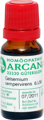 GELSEMIUM SEMPERVIRENS LM 6 Dilution 10 ml