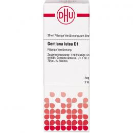 GENTIANA LUTEA D 1 Dilution 20 ml