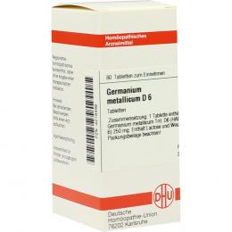 GERMANIUM metallicum D 6 Tabletten 80 St Tabletten