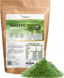 Gerstengras - 1000 g (1,0 kg) - Junges Gerstengraspulver - Herkunft Niederlande - Reich an Mineralien & Vitaminen