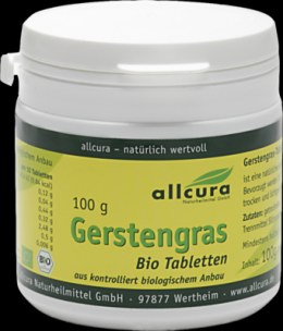 GERSTENGRAS TABLETTEN Bio 100 g