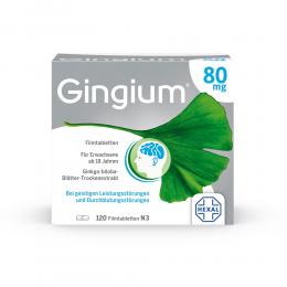 Gingium 80 mg Filmtabletten 120 St Filmtabletten