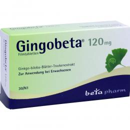 GINGOBETA 120 mg Filmtabletten 30 St Filmtabletten