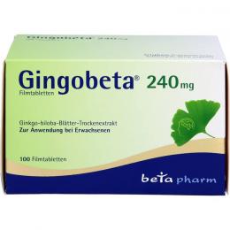 GINGOBETA 240 mg Filmtabletten 100 St.