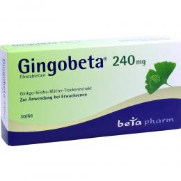 GINGOBETA 240 mg Filmtabletten 30 St Filmtabletten