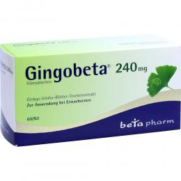 GINGOBETA 240 mg Filmtabletten 60 St Filmtabletten