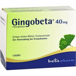 GINGOBETA 40 mg Filmtabletten 120 St.