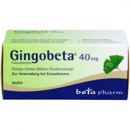 GINGOBETA 40 mg Filmtabletten 60 St.