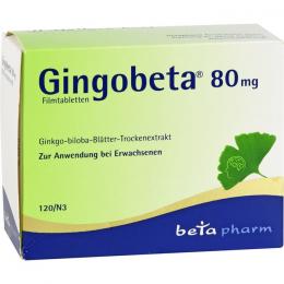 GINGOBETA 80 mg Filmtabletten 120 St.