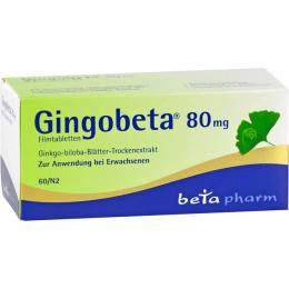 GINGOBETA 80 mg Filmtabletten 60 St.