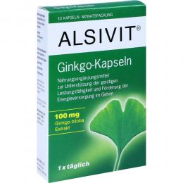 GINKGO 100 mg Alsivit Kapseln 30 St Kapseln