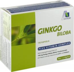 GINKGO 100 mg Kapseln+B1+C+E 192 St Kapseln