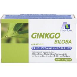 GINKGO 100 mg Kapseln+B1+C+E 48 St.