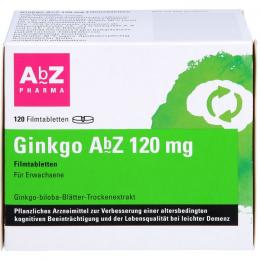 GINKGO AbZ 120 mg Filmtabletten 120 St.