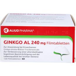 GINKGO AL 240 mg Filmtabletten 120 St.