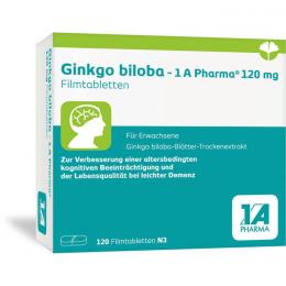 GINKGO BILOBA-1A Pharma 120 mg Filmtabletten 120 St.