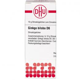 GINKGO BILOBA D 6 Globuli 10 g