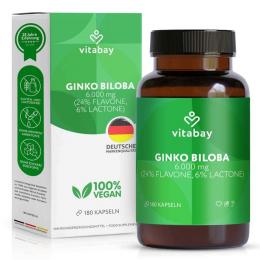 GINKGO BILOBA EXTRAKT 6000 mg vegan Kapseln 180 St.
