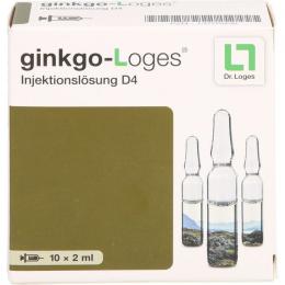 GINKGO-LOGES Injektionslösung D 4 Ampullen 20 ml