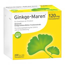 GINKGO-MAREN 120 mg Filmtabletten 200 St Filmtabletten