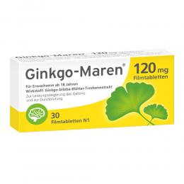 GINKGO-MAREN 120 mg Filmtabletten 30 St Filmtabletten
