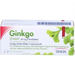 GINKGO STADA 40 mg Filmtabletten 30 St.