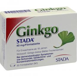 Ginkgo STADA 40 mg Filmtabletten 30 St Filmtabletten