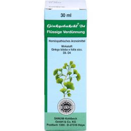 GINKGOBAKEHL D 4 Tropfen 30 ml