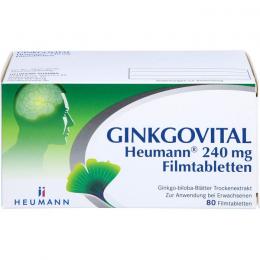 GINKGOVITAL Heumann 240 mg Filmtabletten 80 St.