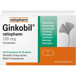 GINKOBIL-ratiopharm 120 mg Filmtabletten 120 St.