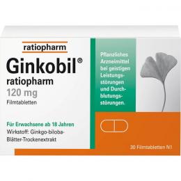 GINKOBIL-ratiopharm 120 mg Filmtabletten 30 St.