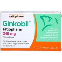 GINKOBIL-ratiopharm 240 mg Filmtabletten 30 St.