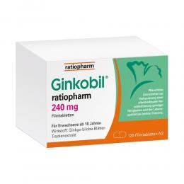 Ginkobil® ratiopharm 240mg mit Ginkgo biloba 120 St Filmtabletten