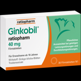 GINKOBIL-ratiopharm 40 mg Filmtabletten 30 St