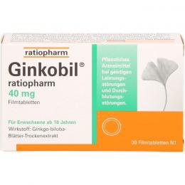GINKOBIL-ratiopharm 40 mg Filmtabletten 30 St.