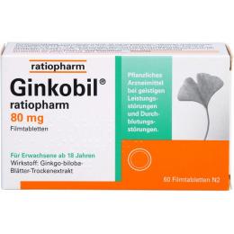 GINKOBIL-ratiopharm 80 mg Filmtabletten 60 St.
